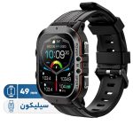 ساعت هوشمند ورزشی، رسمی و روزمره اسپیس مدل SW-4020، سایز قاب 49 میلی‌متر، دارای بند سیلیکون، سازگار با سیستم عامل اندروید، iOS، دارای سنسورهای سنجش اکسیژن خون، شتاب سنج، دارای قابلیت‌های کنترل موسیقی (Music Player)، پشتیبانی از زبان فارسی